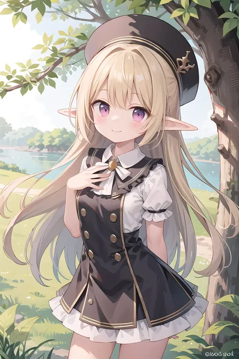 (cleavage:-1), (cat ear:-1), insanely detailed, absurdres, ultra-highres, ultra-detailed, best quality,
1girl, solo, nice hands, perfect hands,
BREAK
(wearing houndstooth pattern dress),
happy smile, laugh, closed mouth,
standing,arm behind back,
from above, cowboy shot,
BREAK
slender, kawaii, perfect symmetrical face, ultra cute girl, ultra cute face, ultra detailed eyes, ultra detailed hair, ultra cute, ultra beautiful,
BREAK
in forest,
BREAK
elf girl, blonde hair, elf ear, pink eyes, medium breasts