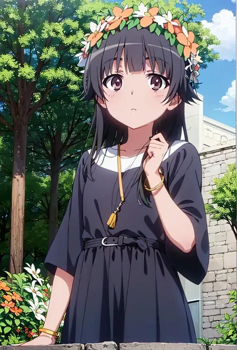 uiharu_kazari, <lora:Kazari_v1-000008:1>,
(8k, RAW photo, best quality, masterpiece:1.2),
jewelry, bracelet, day, solo, cloud, horizon, long_hair, outdoors, looking_at_viewer, the best quality, masterpiece, castle wall,