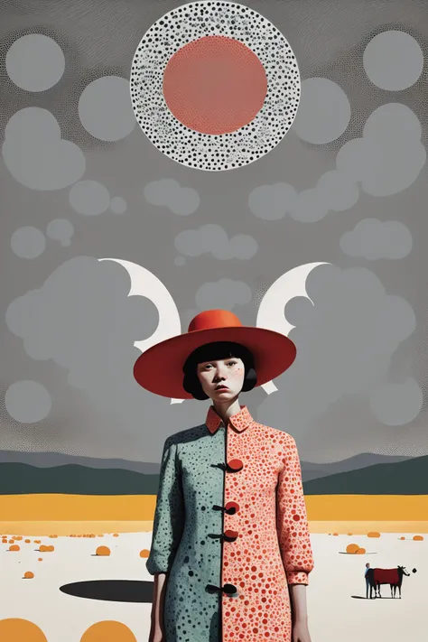a couple of people standing in a circle with pictures , Harmonious_Dreamer