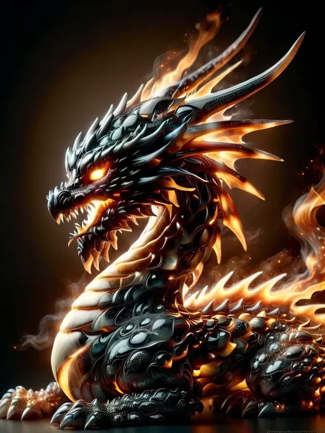 award-winning photography of a dragon with burning eyes made of ral-sprnva, glowing, whimsical, enchanted, magical, fantasy art concept, intricate details, masterpiece, best quality, realism, hyper realistic <lora:ral-obsdn-sdxl:0.9><lora:ral-sprnva-sdxl:0.8>