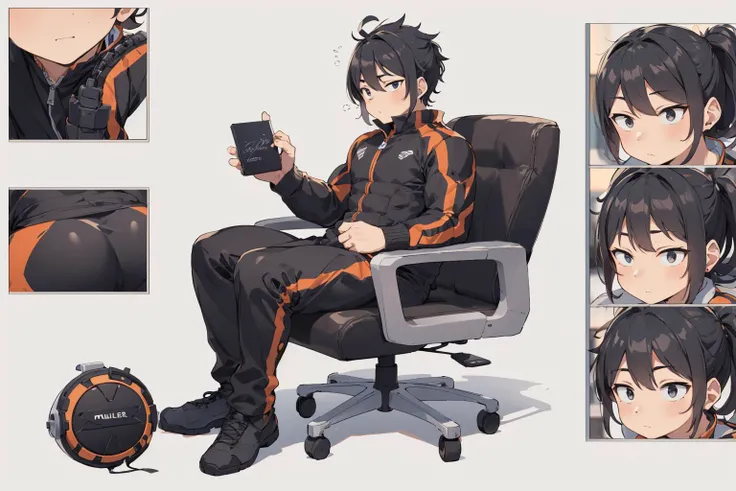 (multiple angles,hair catalog, design seat,muscler:1.2),fisheye lens,Best quality,(masterpiece:1.1576),(ultra detailed 8k art:1.05),(male), tareme eyes,(black buzz cu),(Thirties,adult:1.2),black eyes, three views from front back and side, three view drawing
<lora:flat2:0.15> <lora:st-fs_v1.1:0.15> <lora:muscle_slider_v1:1> <lora:weight_slider_v2:0.5>