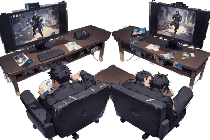 (multiple angles,hair catalog, design seat,muscler:1.2),fisheye lens,Best quality,(masterpiece:1.1576),(ultra detailed 8k art:1.05),(male), tareme eyes,(black buzz cu),(Thirties,adult:1.2),black eyes, three views from front back and side, three view drawing, boys Mind Map
<lora:flat2:0.15> <lora:st-fs_v1.1:0.15> <lora:muscle_slider_v1:1> <lora:weight_slider_v2:0.5>