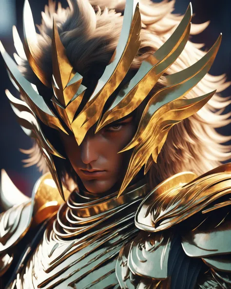 Unreal Engine 5 a ((knight young man)) saint seiya, (gold armor), Post-Apocalyptic, UHD, dark fantasy, Cinematic, Color Grading, portrait Photography, Ultra-Wide Angle, Depth of Field, hyper-detailed, beautifully color-coded, insane details, intricate details, beautifully color graded, Unreal Engine, Cinematic , Color Grading, Editorial Photography , Photography, Photoshoot, Shot on 70mm lens, Depth of Field, DOF, Tilt Blur, Shutter Speed 1/1000, F/22, perfect composition, beautiful detailed intricate insanely detailed octane render trending on artstation, 8 k artistic photography, photorealistic concept art, soft natural volumetric cinematic perfect light, award - winning photograph, masterpiece, oil on canvas, perfect composition, beautiful detailed intricate insanely detailed octane render trending on artstation, 8 k artistic photography, photorealistic concept art, soft natural volumetric cinematic perfect light, masterpiece, trending on artstation, sharp focus, studio photo, intricate details, highly detailed, neon ambiance, abstract black oil, detailed acrylic, intricate complexity, rendered in unreal engine, photorealistic, oil painting, heavy strokes, paint dripping, unreal engine 5, RTX, ray tracing, high contrast, (art by shingo araki:1.4)