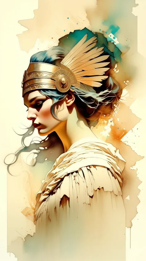Gladiator | shadows | dramatic lighting |centered| key visual| intricate| highly detailed| breathtaking beauty| precise lineart| vibrant| comprehensive cinematic| intense | Masterpiece | Carne Griffiths| Conrad Roset | Alphonse Mucha | Ma Wing-shing | Tom Bagshaw | Aleksi Briclot <lora:JasmineBWXLDogu:1>