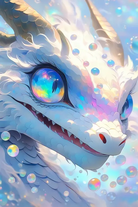 (((masterpiece))),(best quality),((ultra-detailed)),ghibli,sticker design,illustrator,anime style,
dragon,laughing,Colorful colors,surrounded by water bubbles,in the style of Kawacy,Masterpiece,Oil painting drawn in anime style,head close - up,exaggerated perspective,Tyndall effect,water drops,mother - of - pearl iridescence,Holographic white,Vibrant,beautiful,painterly,textural,artistic,