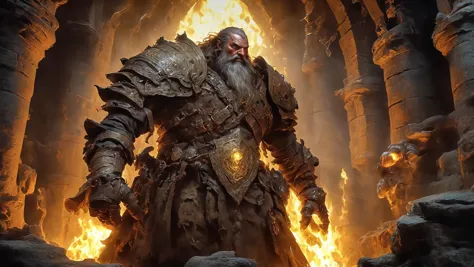 A diverse party of adventurers: (mighty warrior:1.2) with a gleaming sword, (mysterious mage:1.3) conjuring ethereal spells, agile rogue with lockpicking tools, and (devout cleric:1.2) channeling divine energy, cautiously stepping into an (ancient, torch-lit dungeon:1.4). Stone walls dripping with moisture, eerie sounds echoing, the promise of (treasure:1.3) and danger ahead. Faint glimmers of gold amidst the darkness, traps yet to be triggered, lurking monsters' eyes shimmering in the shadows. Rich textures on aged armor, magic symbols glowing softly, ambient torchlight creating dynamic contrasts, all in a fantasy, gritty art style reminiscent of official Dungeons & Dragons artwork
, ((best quality)), ((masterpiece:1.4)), (extremely detailed), (8k, high quality, cinematic, hyperrealistic, illustration, absurdres, )ctane render, fantastic realism, vibrant color, high detail, rich textures, high-resolution, depth-filled, polished, consistent style, innovative design, perfect proportions, properly aligned features, precise, harmonious colors, soft lighting, creative, fluid movement, intricately detailed, dynamic perspective, balanced composition, 3-dimensional, natural posing, high contrast), <lora:wowifierXL:0.3>