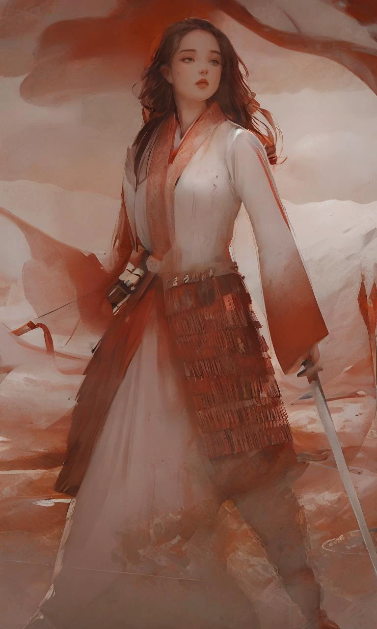 Cartoon character, 1girl, Mulan, Red Armor, female warrior in armor, holding a long sword, standing on the battlefield,
blurry background, depth of field, hakama, hakama skirt, chinese clothes, long hair, motion blur, outdoors, solo, standing, sunset, sword, weapon,
macro zoom style, Arnold rendering, cute fantasy, cute cartoon character, Disney style, movie tone , 8k, hd, 3d, c4d , <lora:fugu02:0.8>