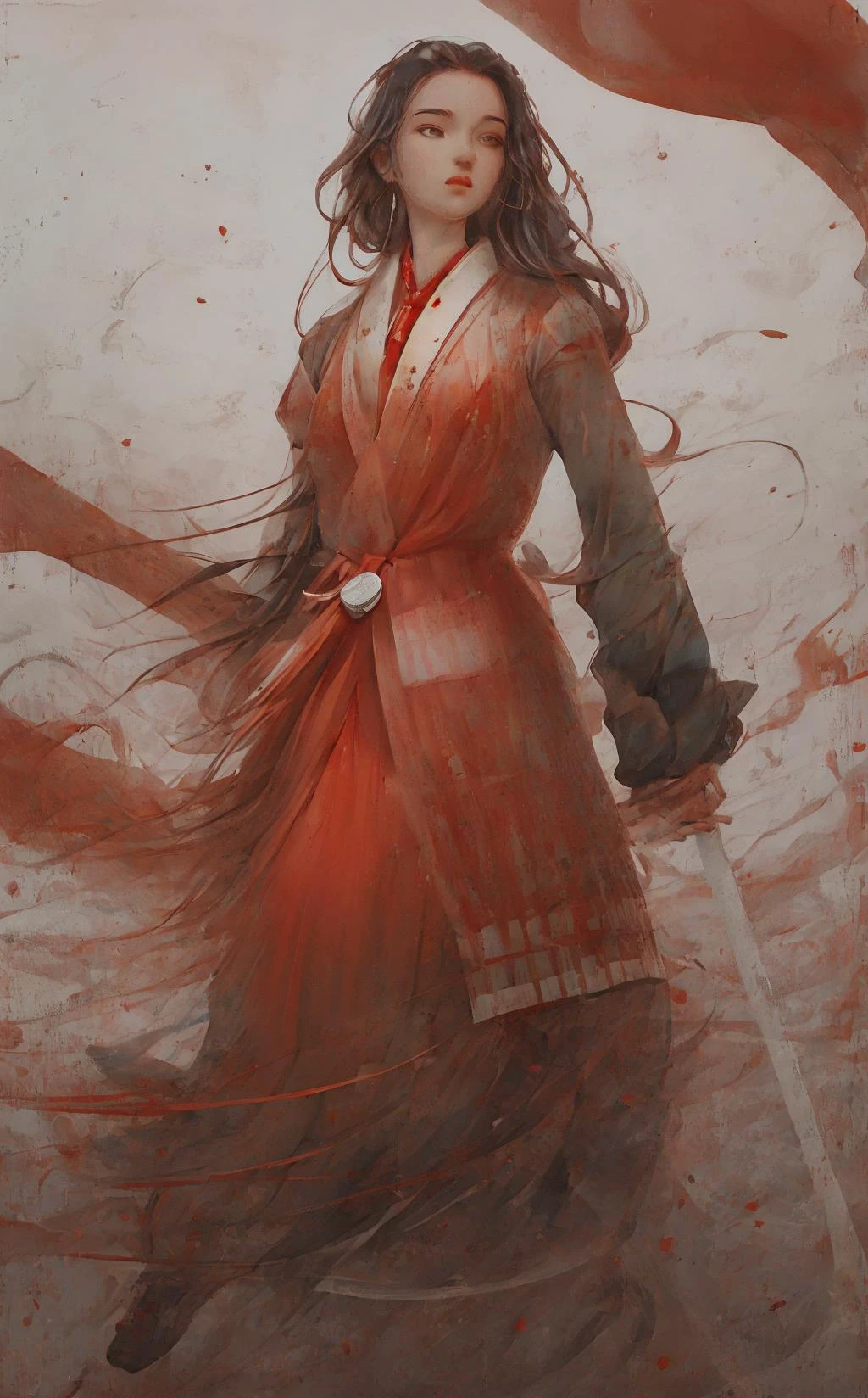 Cartoon character, 1girl, Mulan, Red Armor, female warrior in armor, holding a long sword, standing on the battlefield,
blurry background, depth of field, hakama, hakama skirt, chinese clothes, long hair, motion blur, outdoors, solo, standing, sunset, sword, weapon,
macro zoom style, Arnold rendering, cute fantasy, cute cartoon character, Disney style, movie tone , 8k, hd, 3d, c4d , <lora:fugu02:0.8>