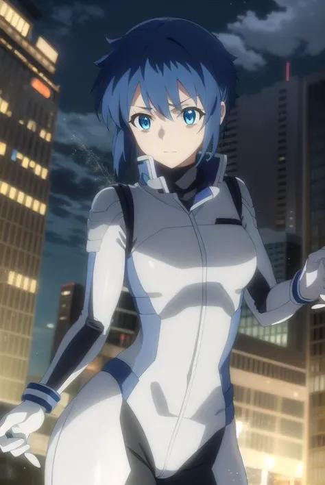 ruikanoya, <lora:rui kanoya s1-lora-nochekaiser:1>,
rui kanoya, blue eyes, blue hair, male focus,
BREAK pilot suit
BREAK outdoor, city, night, sky, buildings, moon, clouds,
BREAK looking at viewer, (cowboy shot:1.5),
BREAK <lyco:GoodHands-beta2:1>, (masterpiece:1.2), best quality, high resolution, unity 8k wallpaper, (illustration:0.8), (beautiful detailed eyes:1.6), extremely detailed face, perfect lighting, extremely detailed CG, (perfect hands, perfect anatomy),
