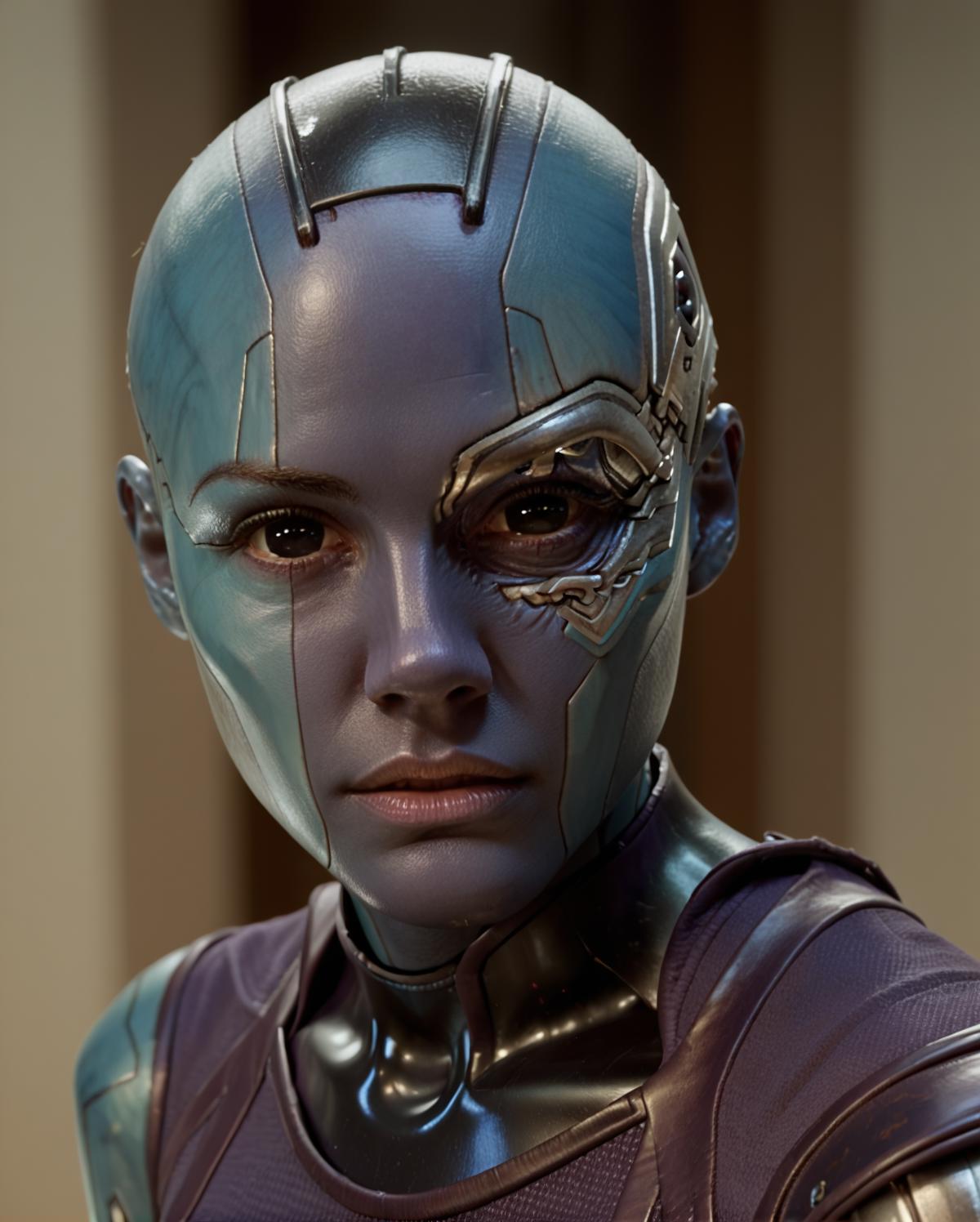 A close up of a person in a futuristic suit with a helmet - SeaArt AI