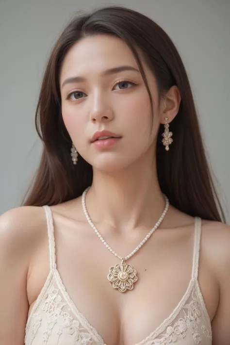 score_9, score_8_up, score_7_up,beautiful woman, 20 years old, japanese, Detailed Skin Textures and detailed skin pores ,(Detailed glans) and beautiful mouth and face, earrings, necklace,