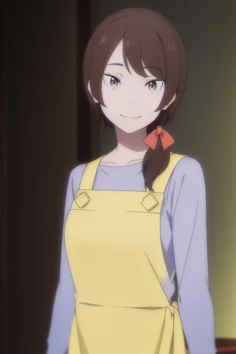 cowboy shot,smile,
<lora:èæèç©å1V:0.8>,1girl,èæèç©å,solo,long hair,brown hair,red bow,hair ribbon,low ponytail,bangs,brown eyes,
å®¶å±
å´è£,yellow apron,purple shirt,long sleeve shirt,socks,, Exquisite visuals, high-definition,masterpiece,best quality,, 18yo,Young female,Beautiful Fingers,Beautiful long legs,Beautiful body,Beautiful Nose,Beautiful character design, perfect eyes, perfect face,expressive eyes,
official art,extremely detailed CG unity 8k wallpaper, perfect lighting,Colorful, Bright_Front_face_Lighting,shiny skin,
(masterpiece:1.0),(best_quality:1.0), ultra high res,4K,ultra-detailed,
photography, 8K, HDR, highres, absurdres:1.2, Kodak portra 400, film grain, blurry background, bokeh:1.2, lens flare, (vibrant_color:1.2), (beautiful_face:1.5),(narrow_waist), ,NSFW,