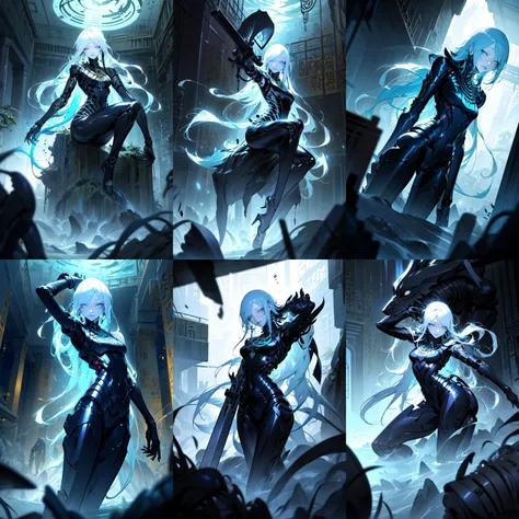 (otherworldly, otherworldly atmosphere, otherworldly appearance), highly insanely detailed, masterpiece, top quality, best quality, highres, 4k, 8k, RAW photo, ((ancient egyptian theme:1.2)), 
(mystical theme), mystical gatmosphere, arcane sanctuaries, otherwordly aura, 
(long_hair, long hair, random colors hair, glowing hair, hair over one eye, long messy hair), 
(eyelashes, eyeliner, eyeshadow, eyelashes, long eyelashes), 
collar, earrings, jewelry, necklace, armlet, 
tentacle, (underwater), nsfw, 
Homestay, Resort, Guest House, 
building, structure, still life, swirling energy, 
action pose, 
drunk, closed eyes, 
abandoned building, shopping mall, overgrown with vegetation, [volumetric fog], cinematic lighting, colorful, 
<lora:sanakan-derv5-nai-128dim-64a-rep-3kstep:0.8>, 
1girl, sanakan, original, tsutomu nihei, bald, exterminator, forehead mark, arm cannon, GBEAC, (fantasy world)
