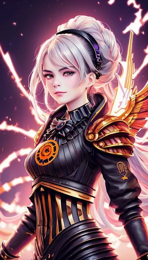 [[[VD-WD-F2-HD-Any.ckpt:0]]] (raiden shogun-5000),
[[[s�[��u(:0]]]  masterpiece, best quality, highest quality, cinematic lighting, (volumetric lighting),(ultra realistic:1.3), (photorealistic:1.2), extremely detailed CG unity 8k wallpaper, focused, 8k wallpaper, 4k wallpaper, extremely detailed, absurdres, (HDR:1.2), (high contrast), photograph, detailed and intricate, instagram, portrait, highly detailed, digital painting, artstation, concept art, smooth, illustration, cinematic lighting, vibrant, 4K HQ, sharp focus, (Ultra realistic [[photo]], detailed face:1.0), (detailed eyes:1.0), (realistic photo:1.1), detailed background,Perspective control,
[[[�b��N�[�:0]]] (Symmetrical eyes),(beautiful detailed eyes)),Ultra-fine facial detail,smooth face,(Smoky eye makeup), (long eyelashes), eyeliner, powder blusher,
[[[Y�hcϏ�:0]]] (Mechanical:1.2 ),(Raiden_Shogun \(genshin impact\)),(solo:1.5),(slim waist:1.2),(huge_breasts),The white skin,colored tips,skindentation,parted bangs,low-tied long hair,
[[[g
�řpri:0]]] (gold Exoskeleton mecha),Skinny Undercoat,Fashion accessories,hair ornament,(tears of blood),Rabbit ear hair hoop,
[[[R�O\Y�`:0]]] (fighting_stance:1.2),(cropped torso upper body:1.41),
[[[forip�:0]]] (cyberpunk City),Flames burning ice,ice crystal texture wings,Flying sparks,detailed ice,a lot of luminous ice crystals,ice and fire together,
[[[�zg/��h&lt;�:0]]] depth of field,incredibly_absurdres,(Beauty filter),(cosmetics),(drawn by Jackson Pollock:1.2),(anime),painted in the style of Rococo,(Dark Art),(Style-Psycho),