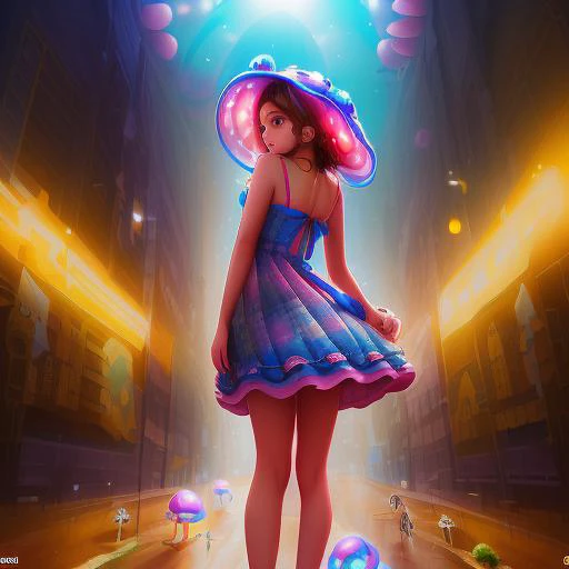 (extremely detailed CG unity 8k wallpaper), a beautiful young woman in the rain with (jellyfish hat:1.2), sundress, (Style-Empire), (Style-Glass:1.15), medieval streets, (((surrealism))), full_body_shot, dramatic, backlit, volumetric lighting, detailed face, highly detailed, painting
