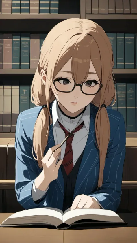 1girl,
kamo kamen,
masterpiece, best quality, newest
1girl, a girl in a library reading a book, low twintails, glasses,<lora:kamo_kamen_image373_2024-03-28_a31:1>