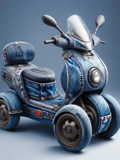 concept art, Worried 3 wheeled vehicle, Sharp and in focus, Lustful, <lora:ral-jeans:1> ral-jeans