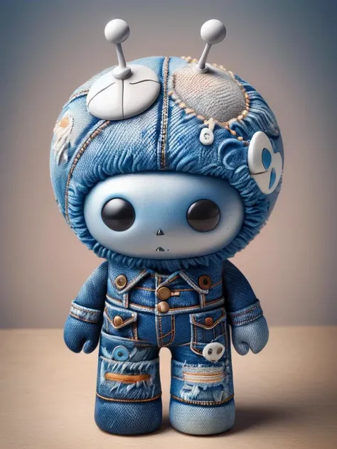 Radio telescope, anthropomorphic, <lora:ral-jeans:1> ral-jeans