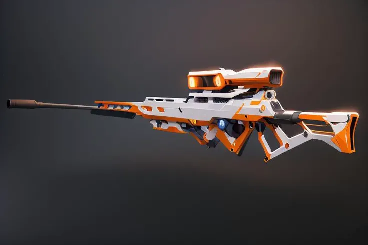 Sci-fi gun,1 Sniper rifle,(masterpiece, top quality, best quality, official art, beautiful and aesthetic:1.2),(8k, best quality, masterpiece:1.2)  <lora:Sci-fi gun-v1.1:0.8>