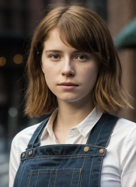 photo of sks woman, pale skin, working class in new york city, upper body, detailed skin, 20 megapixel, canon eos r3, detailed, detailed face, <lora:locon_jessiebuckley_v1_from_v1_64_32:1>