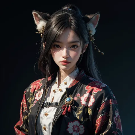1boy, solo, official art, unity 8k wallpaper, ultra detailed, beautiful and aesthetic, masterpiece, best quality, photorealistic, (abstract background) (zentangle, mandala, tangle, entangle background:0.7) Kitsune, fox mask, haori jacket, foxfire spell, fox familiar, transformation, depth of field, Fantastical Atmosphere, the most beautiful form of chaos, elegant, a brutalist designed, flower of death, ecstasy of flower