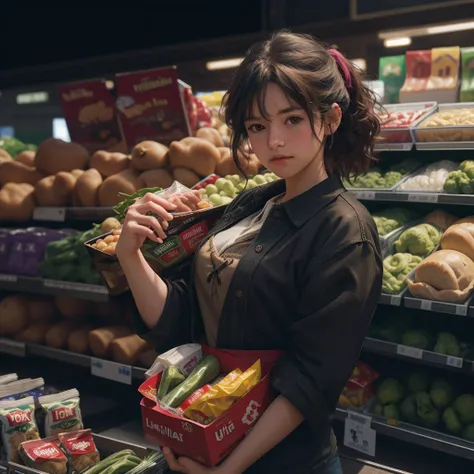 (photorealistic:1.4), masterpiece, best quality, ultra high res, RAW photo, UHD, 8k, Fujifilm XT3, sharp focus, 1girl,cow boy shot, in supermarket, deep shadow, dark theme, <lora:add_detail:1>naked , fucking