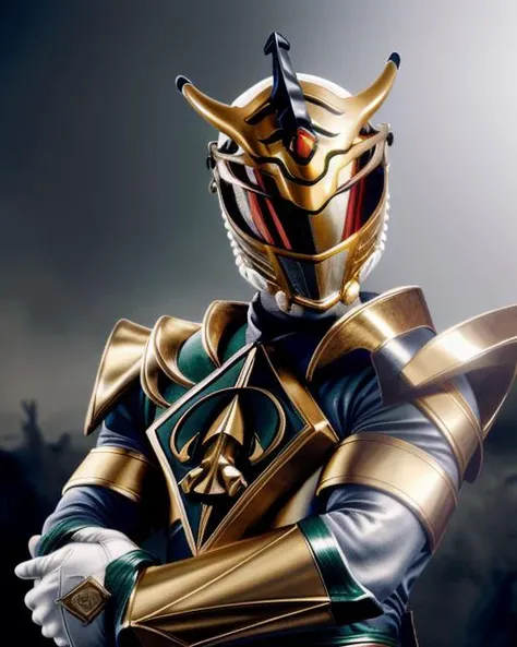 masterpiece,best quality, masterpiece, high detail,detailed face,detailed eyes,rendered eyes,perfect eyes,hip lines,ambient occlusion,crisp image,detailed,amazing,8k,8k wallpaper,8k background,high detailed skin,high res,((cowboy shot)),(running),megazord,mecha,(battlefield background)
((solo)), (lord drakkon), <lora:LordDrakkon-10:0.8>,armor,helmet,bodysuit,belt,red eyes,gloves,mask,boots,horns,single horn,gold armor,white gloves,white bodysuit,vambraces