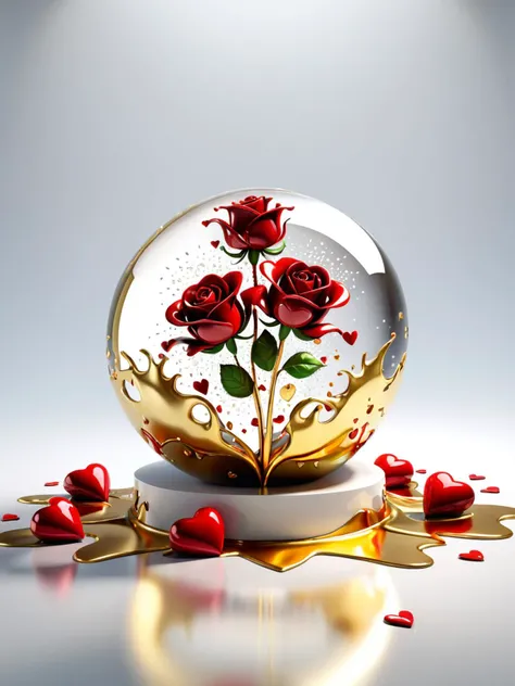 breathtaking , realistic, best quality, masterpiece, <lora:quiron_valentinesDay_v1_lora:0.87> ValentinesDayQuiron, autumn, box, flower, food, gradient background, heart, realistic, red flower, rose, tree, valentinesday, hearts theme,
valentines day style, love, colorfull, professional 3d model cosmic subatomic quantic perfect white sphere (marble:1.2), light shining striations, light shining grooves, over white background, dripping gold, puddle of gold, high quality, intricate design, ((dali)) immagination, extreme details, (hatching:1.4) light, extreme bump mapping, extreme tessalation,3d render, clean design, trending on artstation, winner . octane render, highly detailed, volumetric, dramatic lighting., lighting, shiny, . award-winning, professional, highly detailed