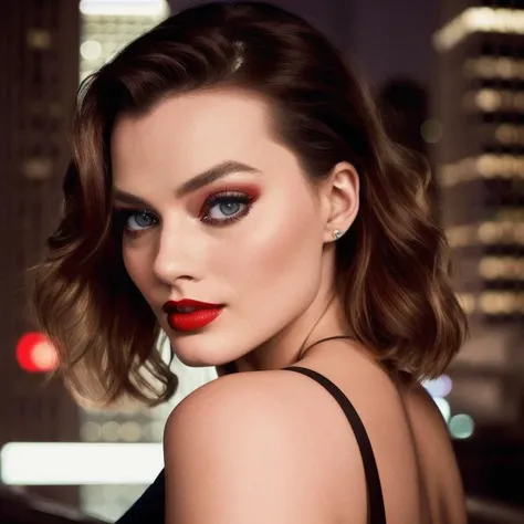Picture, best quality, a woman in the city at night, photo of beautiful MR<lora:MR:1.0>, red lips, looking at viewer, perfect face, perfect eyes, sharp focus, Intricate, High Detail, dramatic, photorealistic,
