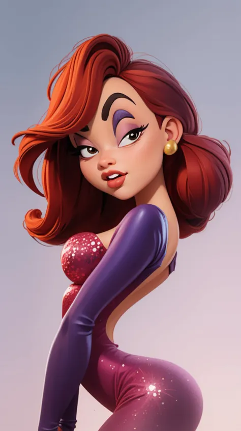 (masterpiece:1.3),(best quality:1.3), CARTOON_jessica_rabbit_aiwaifu, fully makeup, classic_movie, <lora:CARTOON_jessica_rabbit_aiwaifu69:1>, <lora:p3r3zstyle:0.9>