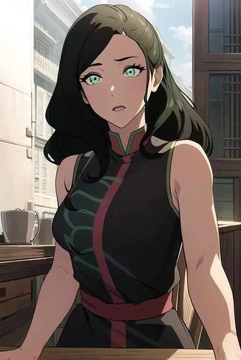 korraasami, <lyco:asami-lyco-nochekaiser:1>,
asami, long hair, (green eyes:1.5), (black hair:1.5),
BREAK hair ornament, dress, sleeveless, makeup, chinese clothes, lipstick,
BREAK looking at viewer,
BREAK outdoors,
BREAK <lyco:GoodHands-beta2:1>, (masterpiece:1.2), best quality, high resolution, unity 8k wallpaper, (illustration:0.8), (beautiful detailed eyes:1.6), extremely detailed face, perfect lighting, extremely detailed CG, (perfect hands, perfect anatomy),