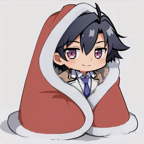 (masterpiece, best quality:1.2), chibi, solo, male focus, 1boy, rean schwarzer, smile, looking at viewer, cozyblanket, sen1rean, school uniform, necktie, simple background <lora:rean-nvwls-v1:0.8> <lora:cozyblanket-nvwls-v1:1.0>