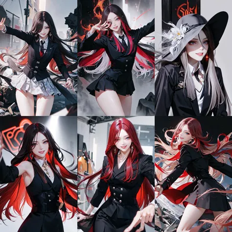 (otherworldly, otherworldly atmosphere, otherworldly appearance), highly insanely detailed, masterpiece, top quality, best quality, highres, 4k, 8k, RAW photo, (long_hair, long hair), collar, earrings, jewelry,
(random colors cloth, random colors hair, random long hair, dynamic hair, glowing hair),
long hair, eyelashes, eyeliner, makeup, hair over one eye,
(dynamic pose), (dynamic weather),
<lora:100_GraceVanDien-10:0.7>, GraceVanDien, 1girl, shiny skin,
pureerosface_v1, ulzzang-6500-v1.1,
(smiling at viewer), (fantasy world)