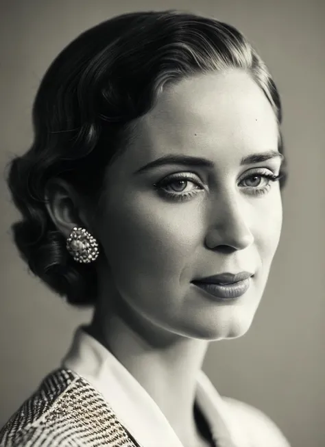 Black and white photo of a beautiful american woman in the 1920