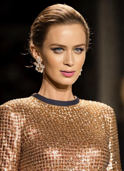 analog style, modelshoot style, modelshoot style, raw photo of a supermodel sks woman wearing shimmering clothes walking on the ramp at milan fashion show, tattoos, 8k, intricate details, detailed face and eyes,(rendered eyes) <lora:epiNoiseoffset_v2:1>, <lora:locon_emily_v1_from_v1_64_32:1.3>