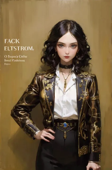 fully clothed, oil painting, classic portrait, Dramatic, gritty, intense, The color palette is mainly brightness with colorful, fashionable, woman, vibrant, outfit, posing, front, dynamic, background, elements, confident, expression, holding, statement, accessory, majestic, coiled, around, touch, scene, attention-grabbing, stylish, catchy, headline, larger, striking, modern, trendy, focus, fashion, <lora:edgVenusBikini:1>