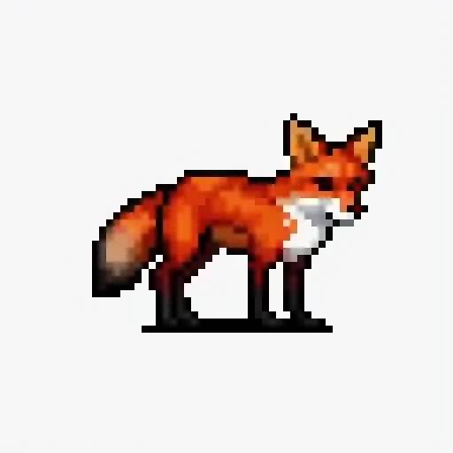 red fox, simple background, flat colors <lora:vscharacter64-v1:0.5>