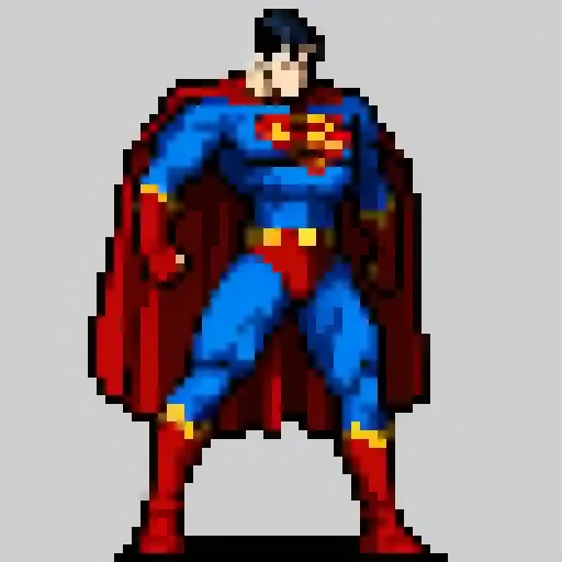 super man, simple background, flat colors <lora:vscharacter64-v1:0.5>