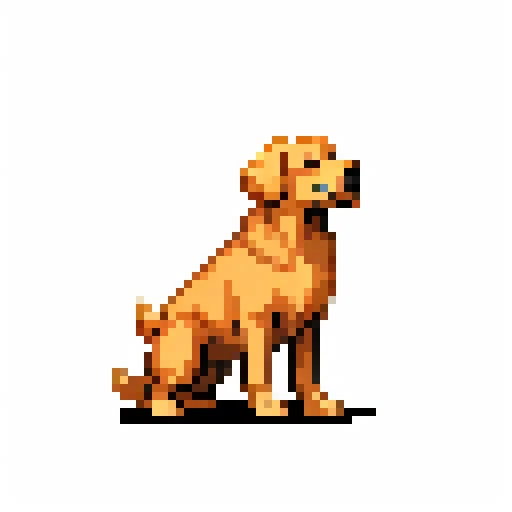 Golden retriever, simple background, flat colors <lora:vscharacter64-v1:0.5>