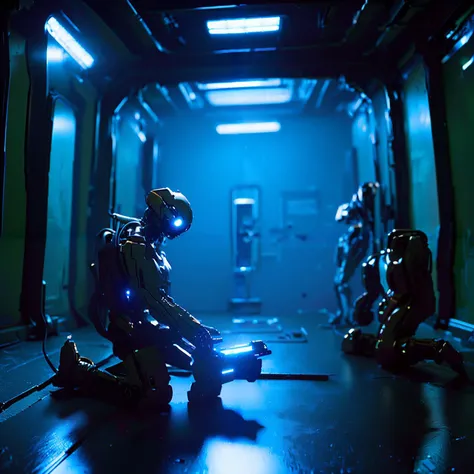 broken cyborgs playing videogame on joviantech console, 4k photo, alientv interior, <lora:theovercomer8sContrastFix_sd21768:0.4> <lora:to8sHighKeyLORASD15SD2_sd21768:0.4>