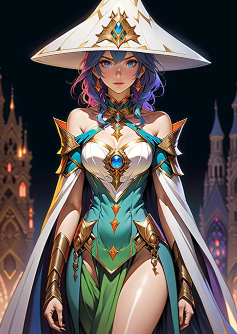 1 female mage
detailed body
concept art
fantasy
anime manga-comic ink
gradient
by Yoshitaka Amano