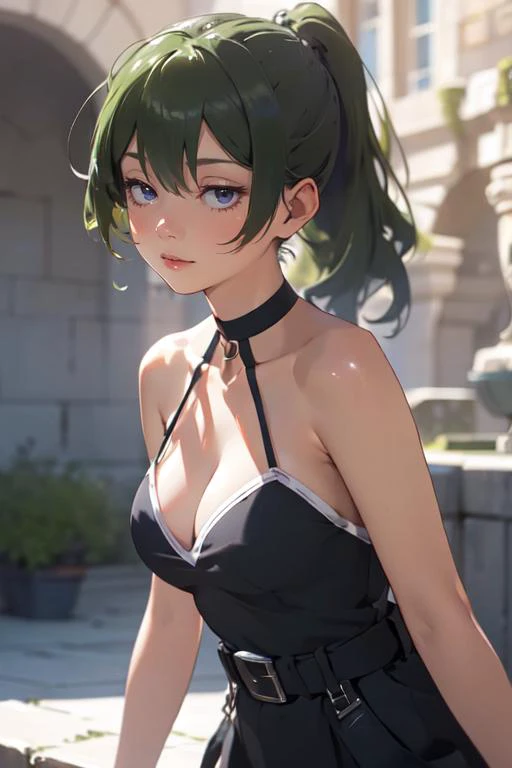 masterpiece, best quality,natural light,light rays, shadows,Castle,(focal length blur:1.4),
1girl,photorealistic,ubel, long hair, side ponytail, black dress, cleavage, belt,
<lora:ubel_v1:0.8>, <lora:nijiexp:0.3> <lora:dtl11-cnlight:-0.5> <lora:flat2:0.7>