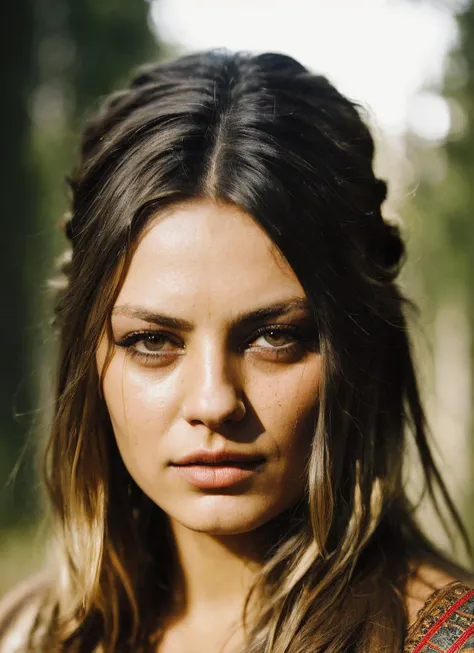 analog style, modelshoot style, A stunning intricate full color portrait of (sks woman:1) as (viking warrior), (barbarian), epic character composition, by ilya kuvshinov, alessio albi, nina masic, sharp focus, natural lighting, subsurface scattering, f2, 35mm, film grain, <lora:locon_milakunis_v1_from_v1_64_32:1.25>