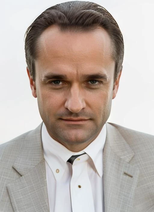 jc1 headshot, man, solo, man in suit, full body, full body shot, white background, no background, PNG, natural lighting, no shadows, ultra detailed, hyperrealistic, 80mm, 4k, 8k, 8k realistic, sharp focus, intricate, high resolution <lora:JohnCazale:1>,