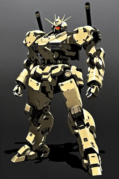 best quality, masterpiece,official art ,high resolution, extremely detailed,solo,(very wide shot:1.4),light and shadow, standing,full body,a (((heavy mech))) with massive and strong design, military, <lora:srd_v2:0.8> ,(MRS1.4),(heroic parts:1.2),(military parts),(highly detailed full armor),glowing eyes,