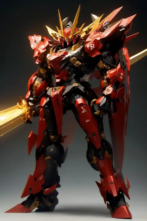 ((masterpiece)),(FRS), a (((mecha))) with sleek and menacing design, glowing eyes, full body, highly detailed, (heroic parts), (military parts), mechanical parts, robot joints, holding weapons, <lora:srd_v3_5d:0.8>