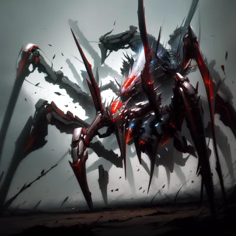 arachnophobiaAI, RRS spider mech <lora:ArachnoPhobiaAI:0.8> <lora:srd_v1_5:1>