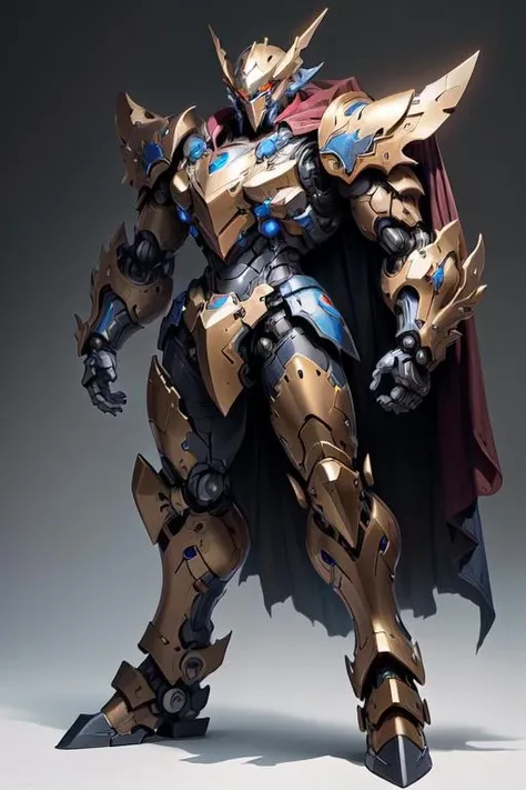 ((masterpiece)), (FRS), mecha, glowing eyes, full body, highly detailed, (heroic parts:1.5),(highly detailed full armor:1.2),mechanical parts, robot joints,<lora:srd_v2:0.6>