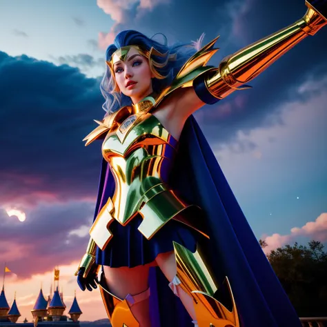 RAW picture dynamic pose of defmas4 <lora:defmas4:0.2> golden armor, skirt, masterpiece, best quality, 1girl, (colorful),(delicate eyes and face), volumetric light, ray tracing, bust shot ,extremely detailed CG unity 8k wallpaper,solo,smile,(intricate skirt:0.6) , sky, cloudy_sky, moonlight, moon, night, (dark theme:1.3), light, fantasy, windy, magic sparks, dark castle,blue hair with a blue cape,
<lora:more_details:1>