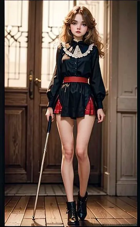 (masterpiece), (full body, full entire body), ((photo quality)),realistic, (portrait of 18years old Rapunzel), beautiful face, cute face, sunlight, cinematic light, bangs, a beautiful woman, beautiful eyes, light brown hair, perfect anatomy, very cute, princess eyes , (black eyes) , (frame the head), Centered image, stylized, bioluminescence, 8 life size,8k ((Maid outfit, short skirt)), human hands, wonder full, elegant, approaching perfection, dynamic, highly detailed, character sheet, concept art, smooth, facing directly at the viewer positioned so that their body is symmetrical and balanced, stunningly beautiful teenage girl, detailed hairstyle,((Full-body display Don't protrude from the screen)) <lora:Dana:0.6>